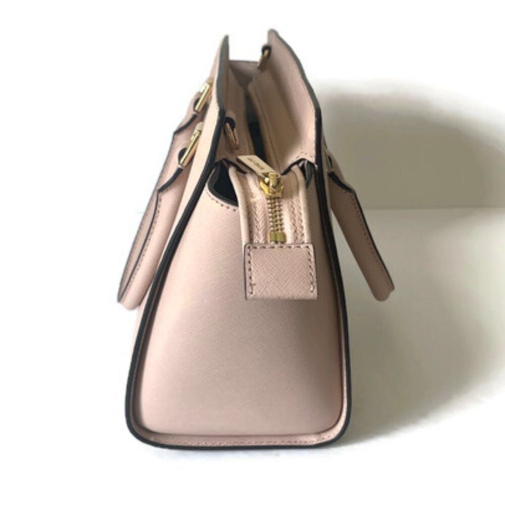 Michael Kors Selma Blush Saffiano Leather Satchel/Crossbody with Gold Hardware - Picture 6 of 10
